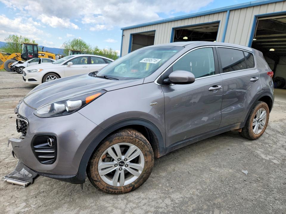 2018 Kia Sportage VIN KNDPMCAC1J7449127 COPART salvage auction — FRONT END, MD - CERT OF SALVAGE > 75% DAMAGE, sold $375 on 2026-07-24 (photo 1)
