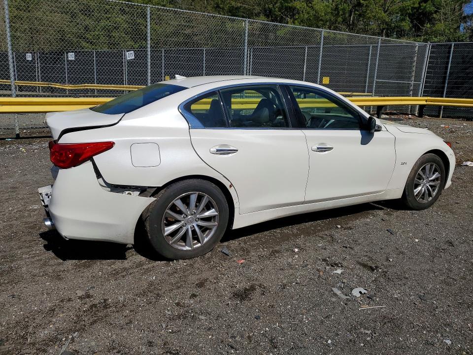 2016 Infiniti Q50 VIN JN1CV7AP4GM201635 COPART salvage auction — REAR END, MD - CERT OF SALVAGE > 75% DAMAGE, sold $625 on 2026-07-10 (photo 3)