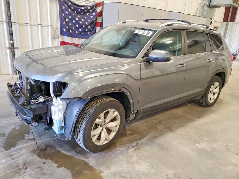 2019 Volkswagen Atlas VIN 1V2LR2CA0KC588596 COPART salvage auction — FRONT END, Salvage Title, sold $4,000 on 2026-08-03 (photo 1)