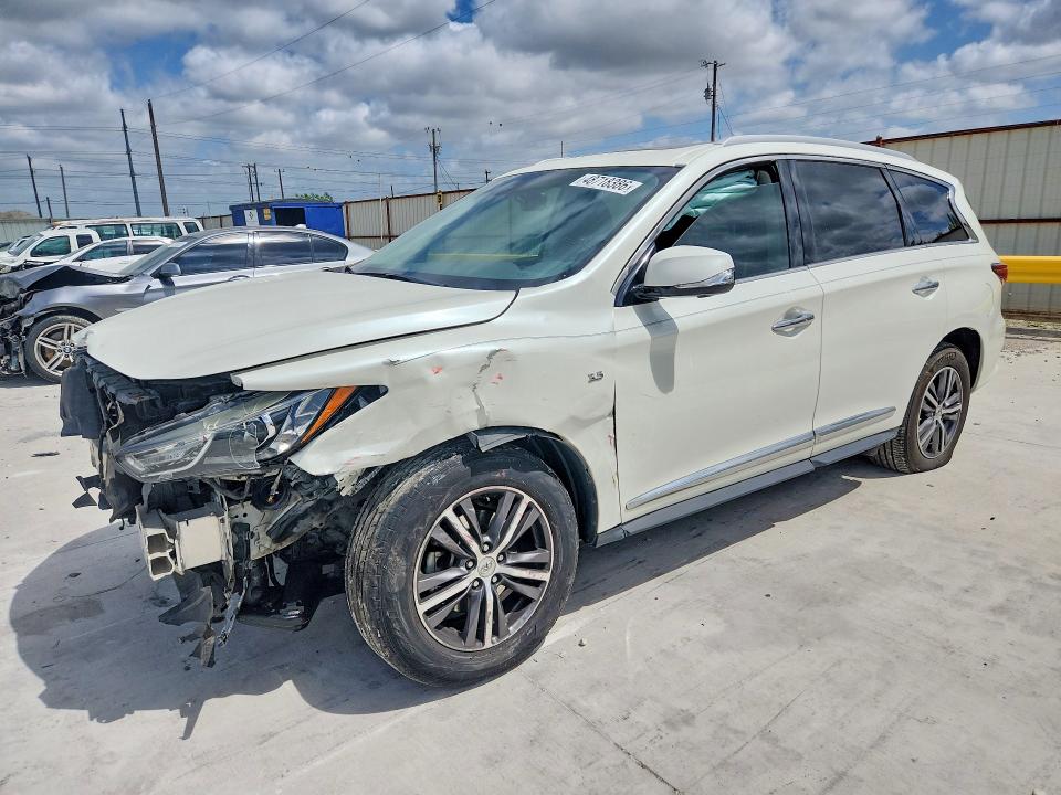 2018 Infiniti Qx60 VIN 5N1DL0MNXJC520944 COPART salvage auction — FRONT END, Tx - Salvage Vehicle Title, sold $2,300 on 2026-07-10 (photo 1)