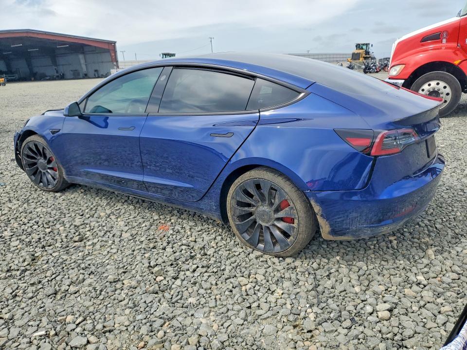 2022 Tesla Model 3 VIN 5YJ3E1EC0NF298176 COPART salvage auction — SIDE, CA - SALVAGE CERTIFICATE, sold $5,300 on 2026-07-02 (photo 2)