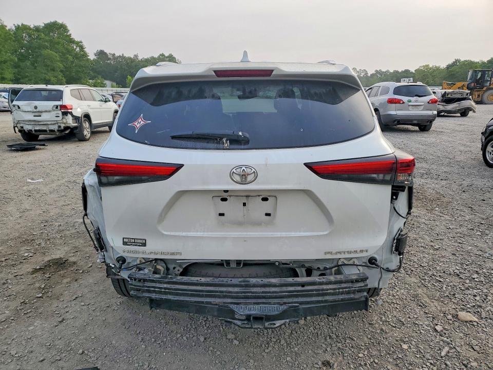 2022 Toyota Highlander VIN 5TDFZRAH4NS130571 COPART salvage auction — FRONT END, Ga - Cert Of Title-Salvage, sold $22,000 on 2026-07-07 (photo 6)
