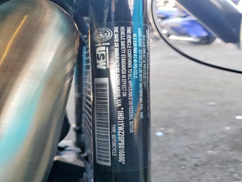2023 Harley-davidson Low rider VIN 1HD1YWZ20PB016880 COPART salvage auction — SIDE, Ca - Salvage Certificate, sold $6,600 on 2026-07-09 (photo 9)