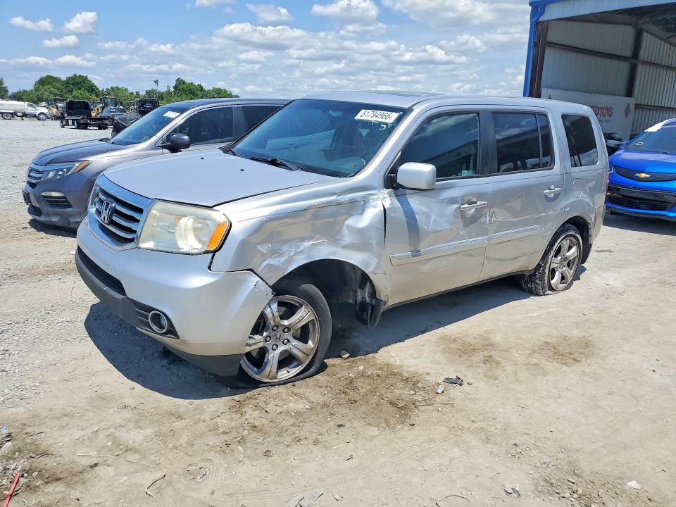 2012 Honda Pilot VIN 5FNYF4H56CB062789 — COPART salvage auction photo