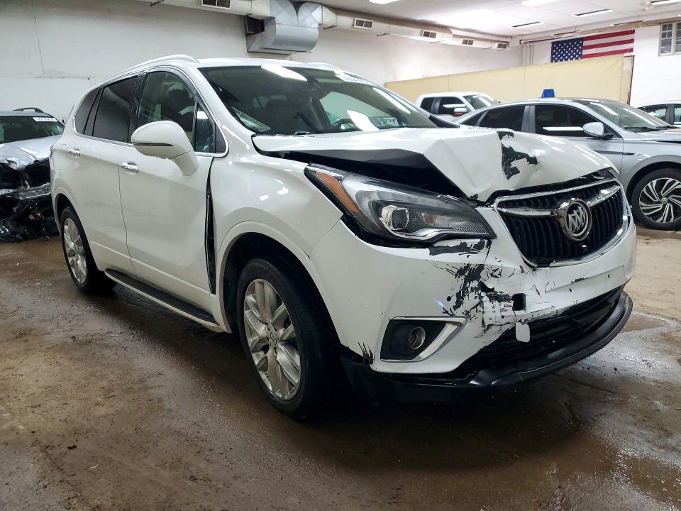 2019 Buick Envision VIN LRBFX4SX7KD033014 COPART salvage auction — FRONT END, Mi - Certificate Of Title, sold $650 on 2026-07-22 (photo 4)