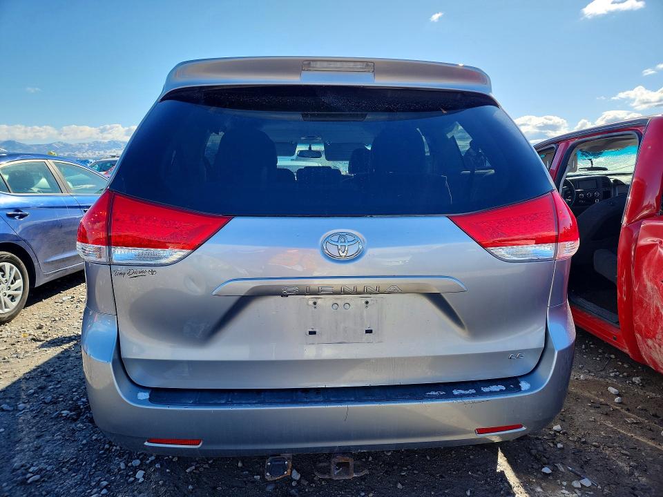 2011 Toyota Sienna VIN 5TDKK3DC0BS091943 COPART salvage auction — FRONT END, Ut - Salvage Certificate, sold $850 on 2026-07-24 (photo 6)