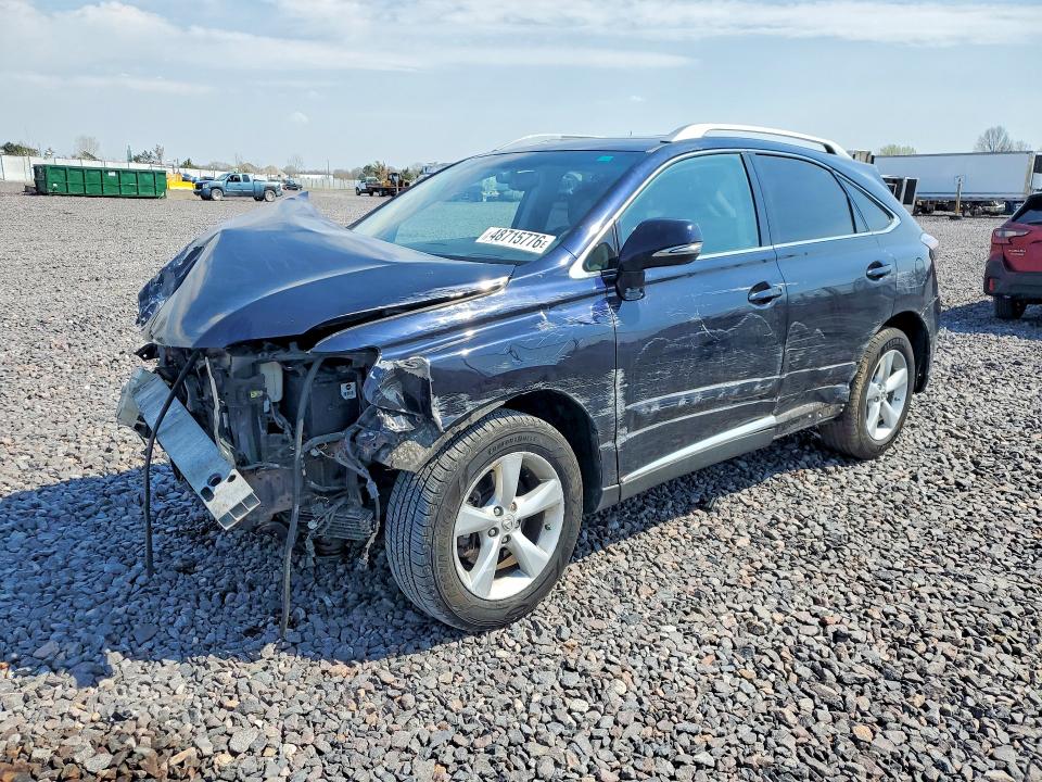 2010 Lexus Rx 350 VIN 2T2BK1BA3AC010734 COPART salvage auction — FRONT END, IN - CERT OF TITLE-SALVAGE TITLE, sold $2,350 on 2026-09-03 (photo 1)