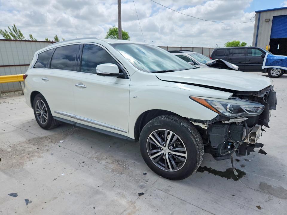 2018 Infiniti Qx60 VIN 5N1DL0MNXJC520944 COPART salvage auction — FRONT END, Tx - Salvage Vehicle Title, sold $2,300 on 2026-07-10 (photo 4)