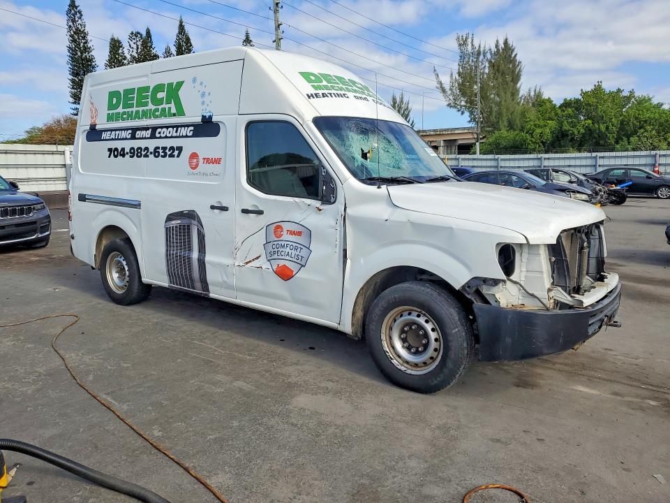 2019 Nissan Nv 2500 VIN 1N6AF0LYXKN811327 COPART salvage auction — MECHANICAL, Nc - Salvage Certificate Of Title, sold $3,450 on 2026-07-30 (photo 4)