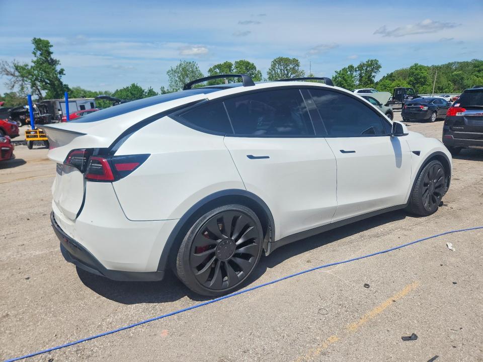 2023 Tesla Model y VIN 7SAYGDEF9PF793574 COPART salvage auction — REAR END, Ar - Cert Of Title-Salvage, sold $13,500 on 2026-07-22 (photo 3)