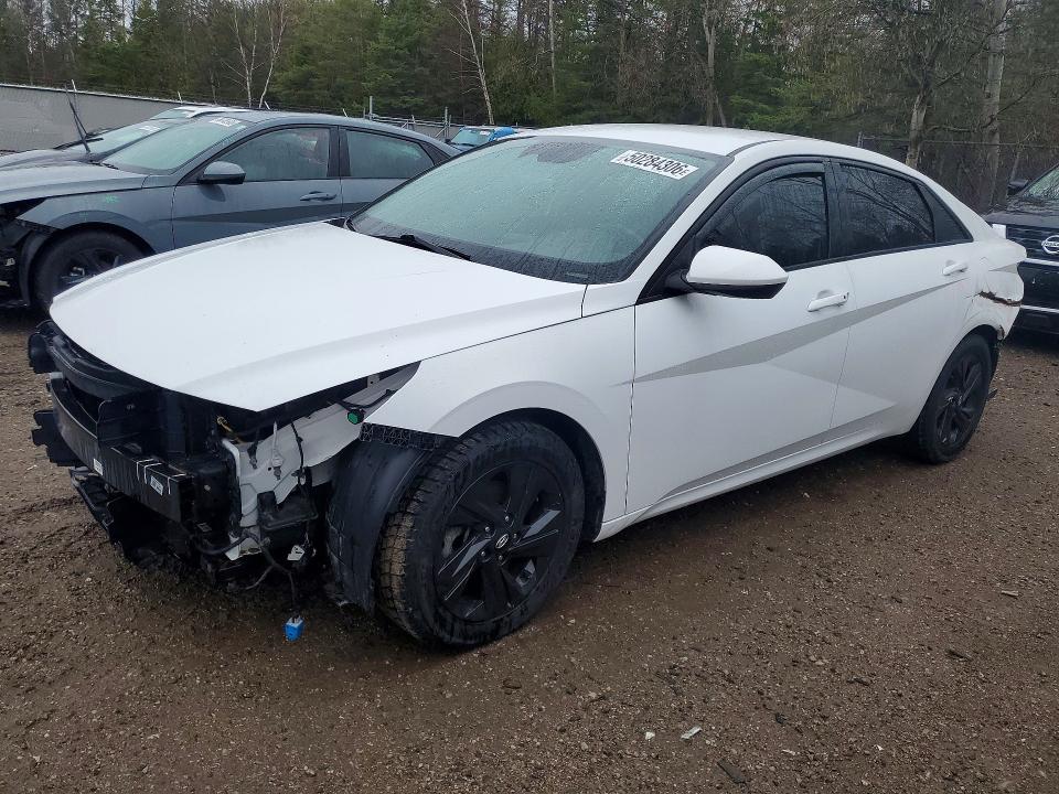 2021 Hyundai Elantra VIN KMHLM4AG9MU212314 COPART salvage auction — FRONT END, On - No Title Available, sold $4,050 on 2026-07-28 (photo 1)