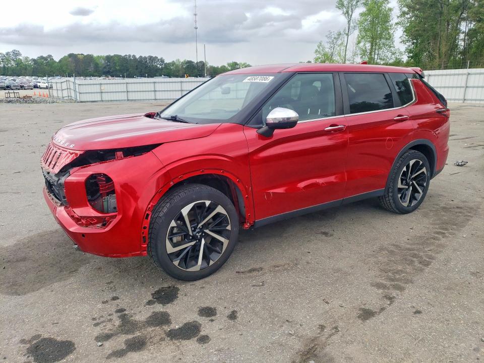 2022 Mitsubishi Outlander VIN JA4J3UA81NZ036672 COPART salvage auction — FRONT END, Nc - Salvage Certificate Of Title, sold $7,100 on 2026-07-02 (photo 1)
