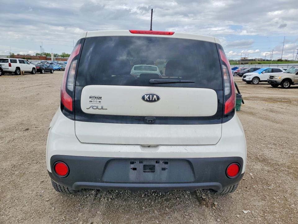 2019 Kia Soul VIN KNDJN2A22K7690460 COPART salvage auction — HAIL, Id - Salvage Certificate Of Title, sold $2,900 on 2026-07-22 (photo 6)