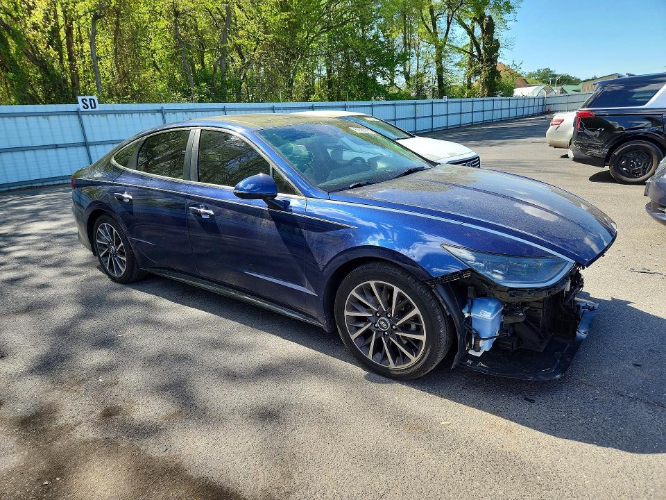 2022 Hyundai Sonata VIN 5NPEH4J29NH148471 COPART salvage auction — FRONT END, Nj - Cert Of Title-Salvage, sold $150 on 2026-07-28 (photo 4)