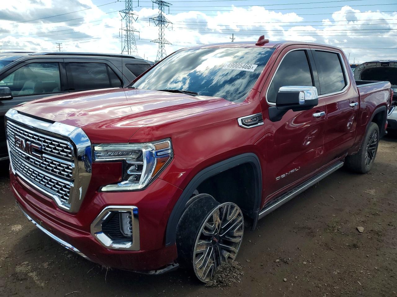2021 GMC Sierra VIN 1GTU9FEL6MZ160785 COPART salvage auction — Side, IL - SALVAGE CERTIFICATE, sold $21,700 on 2026-07-07 (photo 1)
