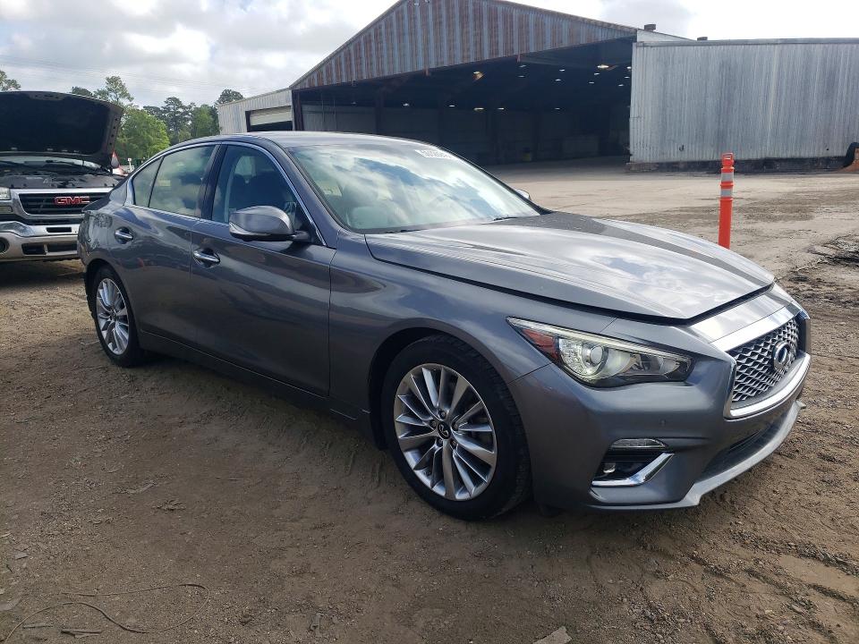 2021 Infiniti Q50 VIN JN1EV7BP7MM700920 COPART salvage auction — REAR END, Salvage Title, sold $4,700 on 2026-07-28 (photo 4)