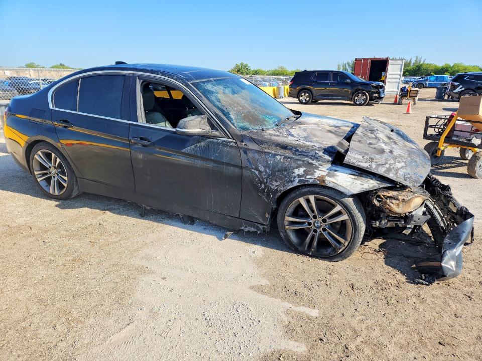 2017 BMW 3 series VIN WBA8B9G55HNU50175 COPART salvage auction — BURN, Fl - Cert Of Title Slvg Rebuildable, sold $350 on 2026-07-27 (photo 4)