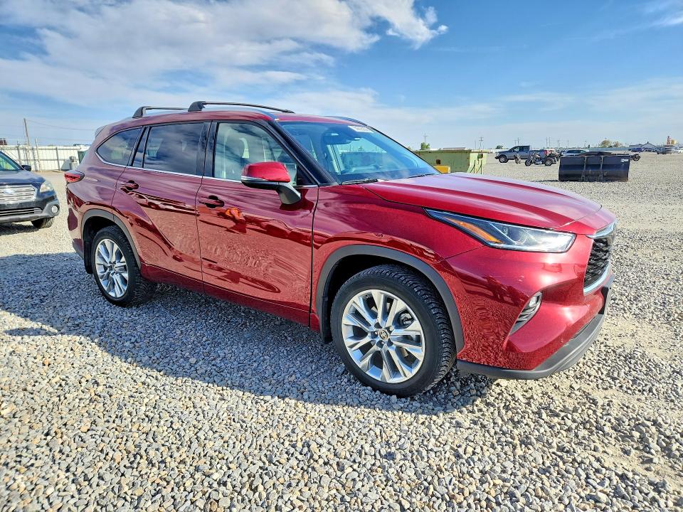 2022 Toyota Highlander VIN 5TDDZRBH9NS577290 COPART salvage auction — FRONT END, Wy - Dis/Dlr/Exp Only Salvage Title, sold $550 on 2026-07-30 (photo 4)
