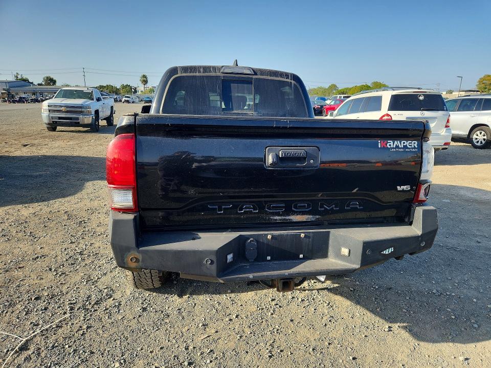 2018 Toyota Tacoma VIN 3TMCZ5AN4JM131554 COPART salvage auction — REAR END, Ca - Salvage Certificate, sold $9,400 on 2026-07-10 (photo 6)