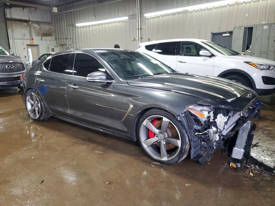 2019 Genesis G70 VIN KMTG54LE3KU030556 COPART salvage auction — FRONT END, IL - SALVAGE CERTIFICATE, sold $4,400 on 2026-07-07 (photo 4)