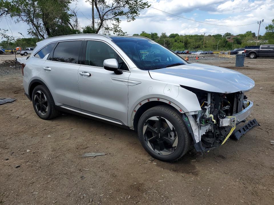 2025 Kia Sorento VIN KNDRHDJG6S5343212 COPART salvage auction — FRONT END, Md - Cert Of Salvage > 75% Damage, sold $12,200 on 2026-07-02 (photo 4)