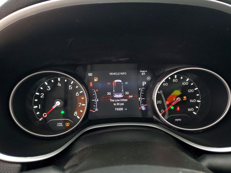 2020 Jeep Compass VIN 3C4NJDCB3LT234292 COPART salvage auction — ROLLOVER, Il - Salvage Certificate, sold $1,650 on 2026-07-03 (photo 9)