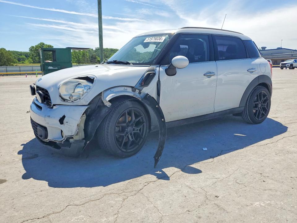 2012 Mini VIN WMWZC3C59CWL84446 COPART salvage auction — FRONT END, Tn - Salvage Certificate, sold $500 on 2026-08-17 (photo 1)