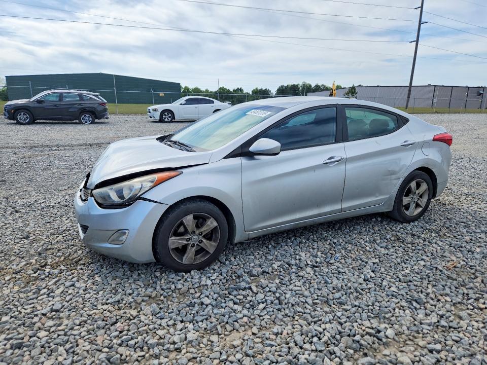 2012 Hyundai Elantra VIN KMHDH4AE2CU241045 COPART salvage auction — FRONT END, Ga - Cert Of Title-Salvage, sold $650 on 2026-07-07 (photo 1)