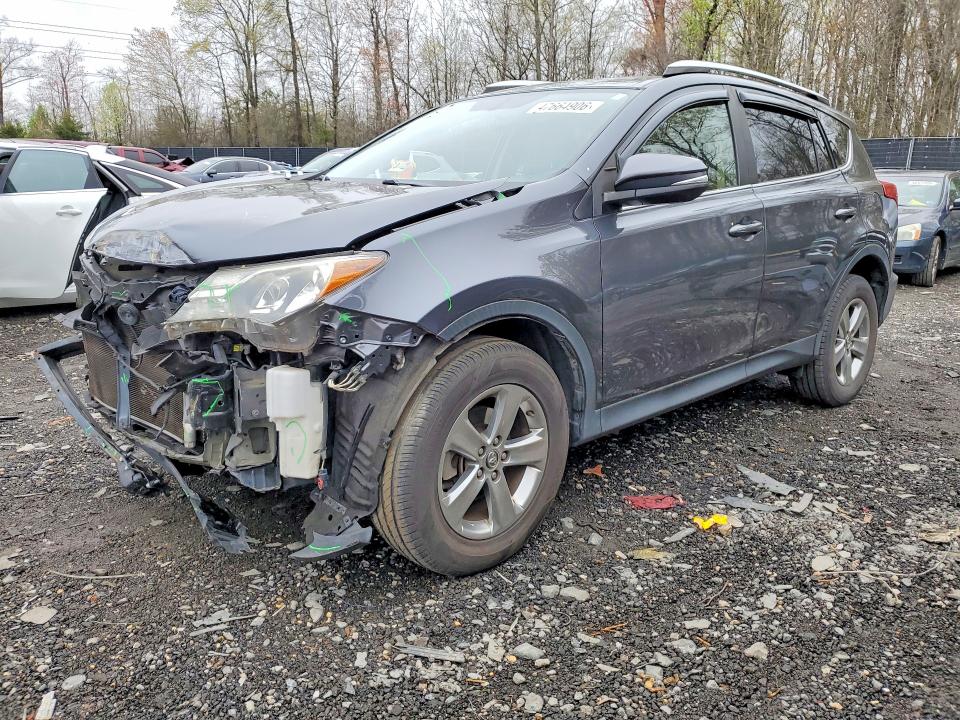 2015 Toyota Rav 4 VIN JTMRFREV6FD117744 COPART salvage auction — FRONT END, Md - Cert Of Salvage > 75% Damage, sold $4,550 on 2026-07-24 (photo 1)