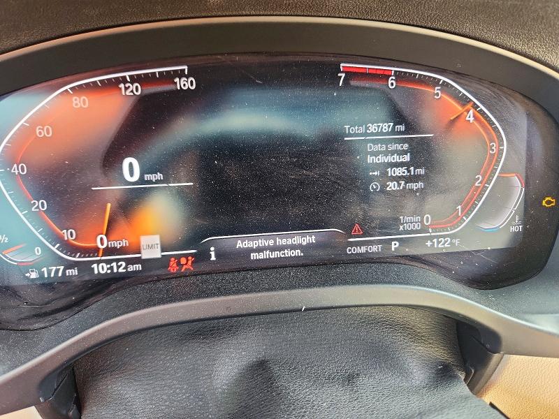 2020 BMW X3 VIN 5UXTY5C09L9C38784 COPART salvage auction — FRONT END, Ga - Cert Of Title-Salvage, sold $12,100 on 2026-07-07 (photo 9)