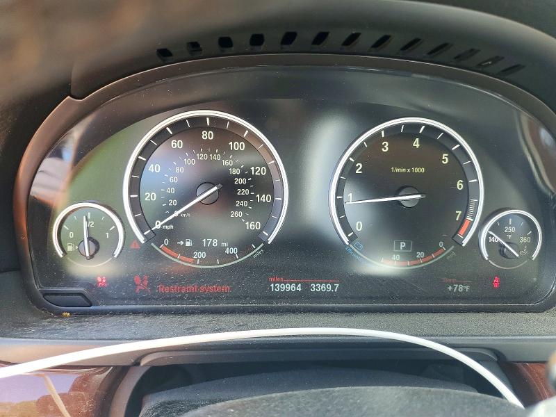 2016 BMW 5er VIN WBA5B1C50GG130050 COPART salvage auction — FRONT END, Nc - Salvage Certificate Of Title, sold $2,250 on 2026-07-06 (photo 9)