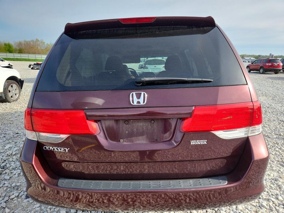 2009 Honda Odyssey VIN 5FNRL38719B401847 COPART salvage auction — FRONT END, Mi - Certificate Of Title, sold $475 on 2026-07-02 (photo 6)