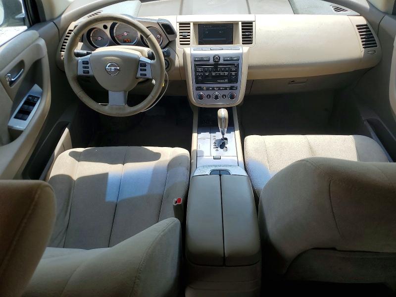 2007 Nissan Murano VIN JN8AZ08T07W506903 COPART salvage auction — FRONT END, GA - CERT OF TITLE-SALVAGE, sold $600 on 2026-07-22 (photo 8)