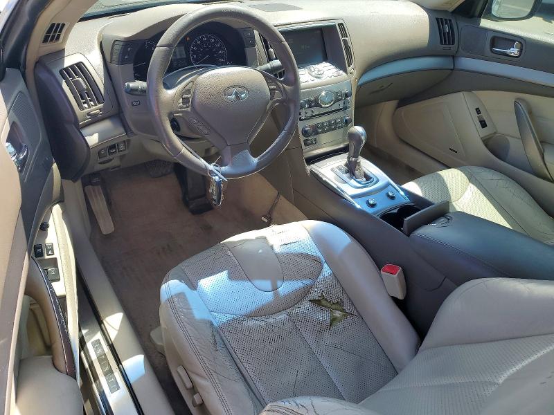 2010 Infiniti G37 VIN JN1CV6EK7AM103344 COPART salvage auction — ROLLOVER, CA - SALVAGE CERTIFICATE, sold $1,500 on 2026-07-16 (photo 8)