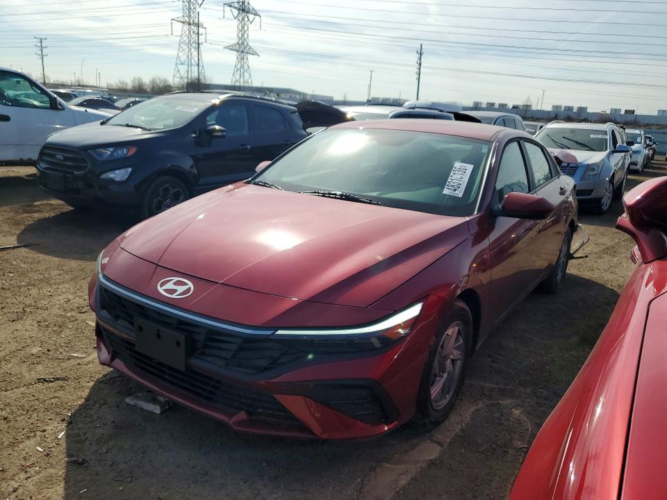 2025 Hyundai Elantra VIN KMHLL4DG5SU992338 COPART salvage auction — REAR END, Il - Salvage Certificate, sold $7,000 on 2026-07-28 (photo 1)