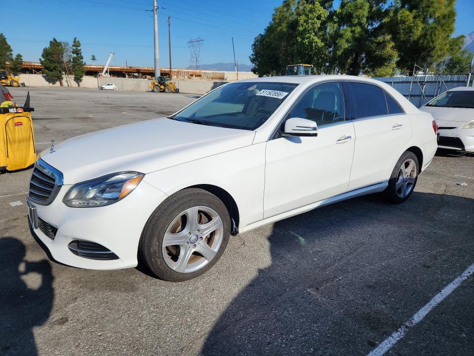 2015 Mercedes-benz E-klasse VIN WDDHF0EB4FB129714 COPART salvage auction — FRONT END, Tx - Dis/Dlr/Exp Only Clean Title, sold $4,350 on 2026-07-21 (photo 1)