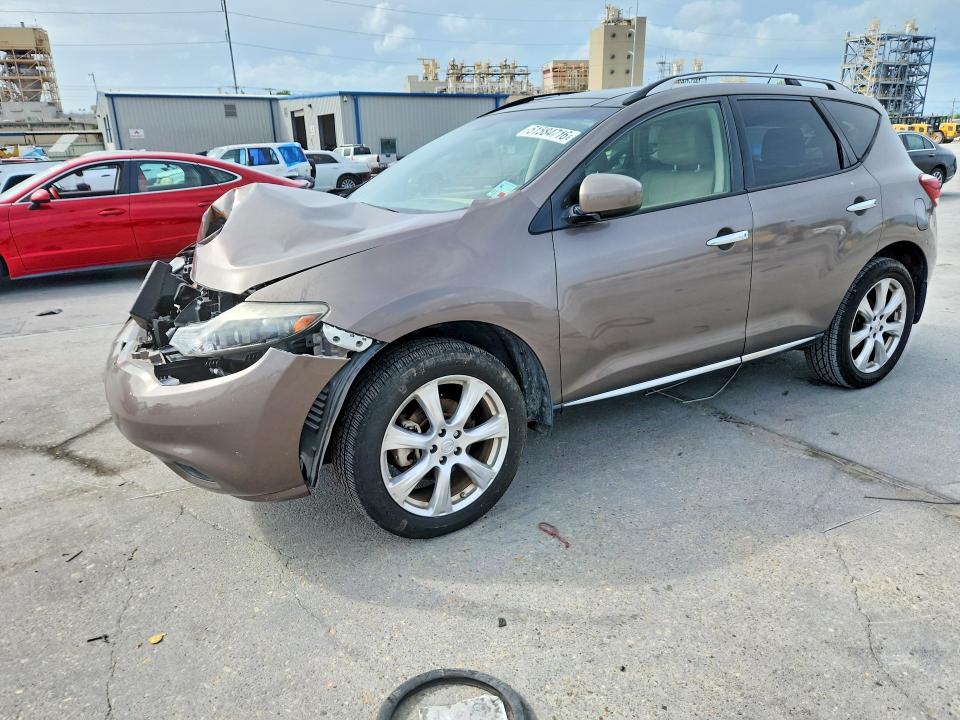2014 Nissan Murano VIN JN8AZ1MU8EW417761 COPART salvage auction — FRONT END, La - Cert Of Title-Salvage, sold $450 on 2026-07-29 (photo 1)