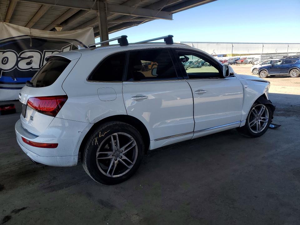 2016 Audi Q5 VIN WA1L2AFP0GA130456 COPART salvage auction — FRONT END, Ca - Salvage Certificate, sold $1,150 on 2026-07-11 (photo 3)