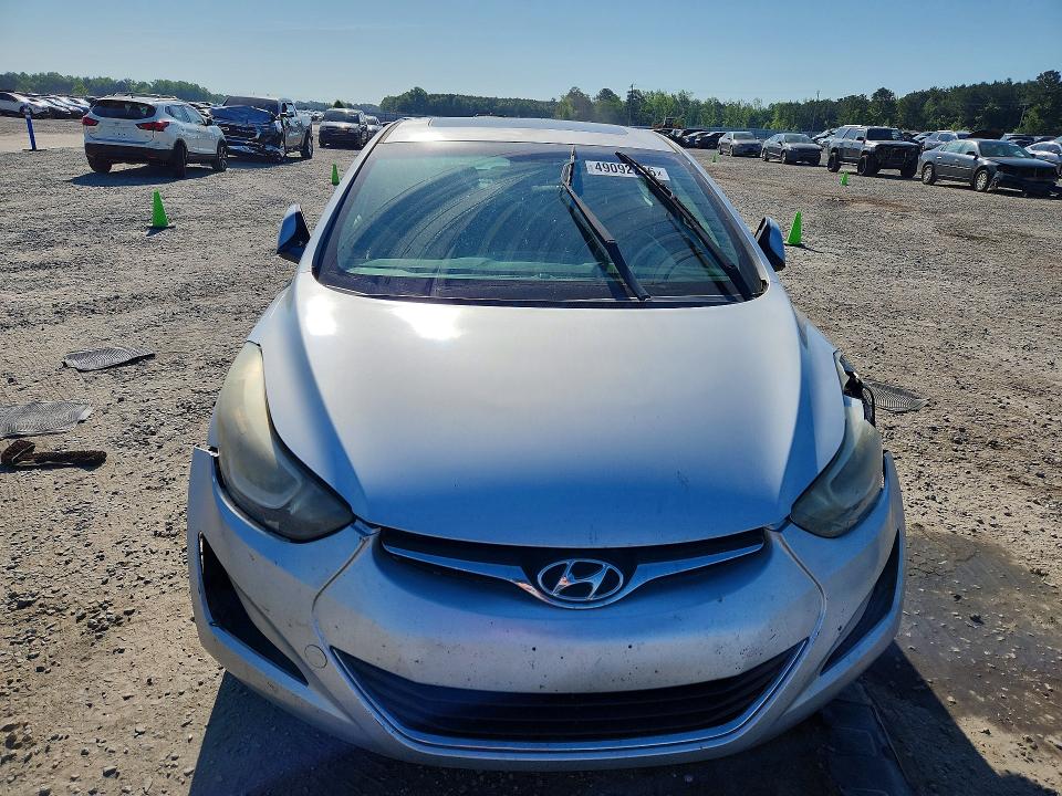 2016 Hyundai Elantra VIN KMHDH4AE9GU484714 COPART salvage auction — FRONT END, Nc - Salvage Certificate Of Title, sold $400 on 2026-07-20 (photo 5)