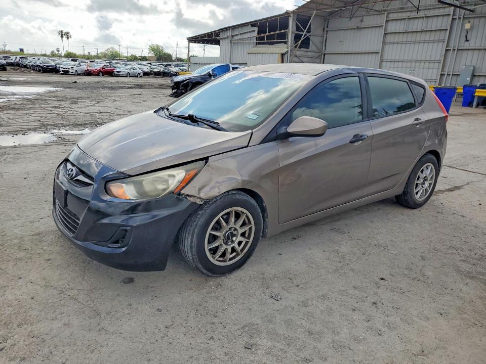 2013 Hyundai Accent VIN KMHCT5AE3DU138721 COPART salvage auction — FRONT END, TX - CERTIFICATE OF TITLE, sold $850 on 2026-07-28 (photo 1)