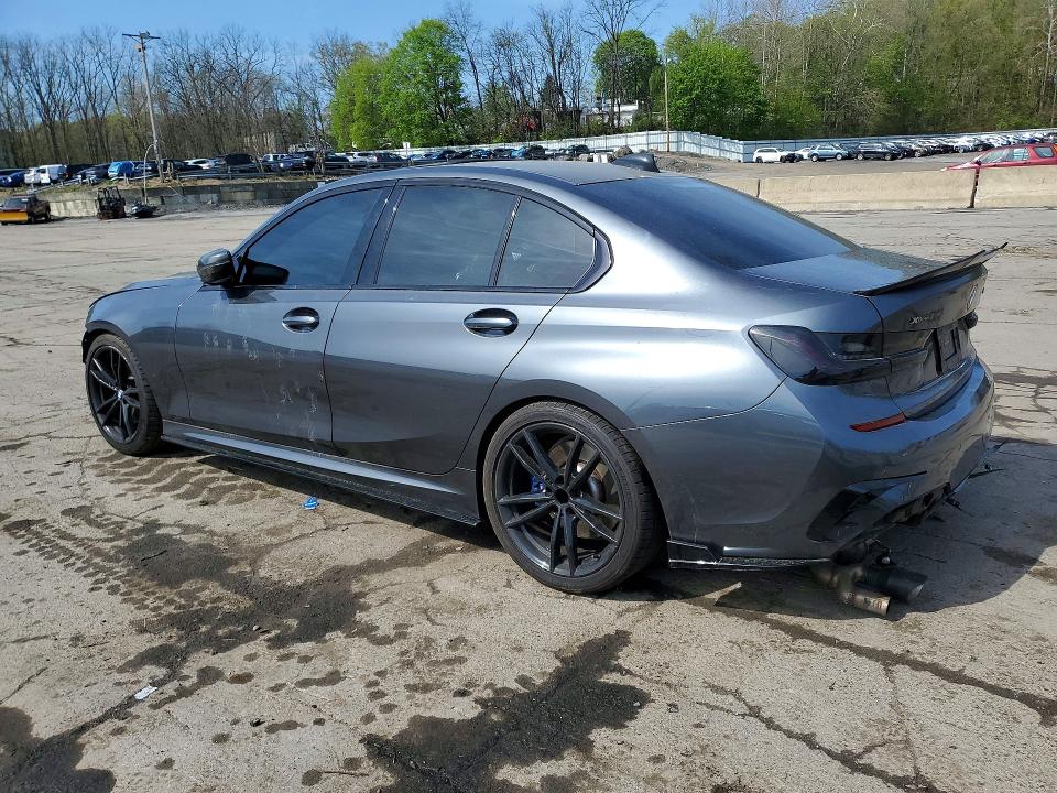 2022 BMW M3 VIN 3MW5U9J07N8C29797 COPART salvage auction — FRONT END, Ny - Mv-907A Salvage Certificate, sold $14,900 on 2026-07-09 (photo 2)