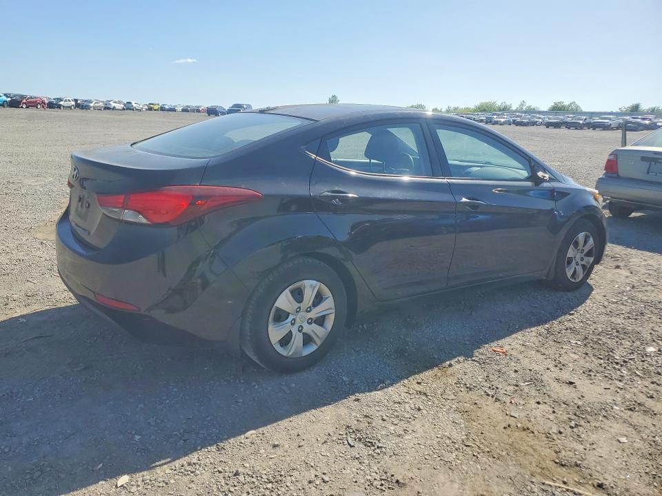 2016 Hyundai Elantra VIN 5NPDH4AE4GH714822 COPART salvage auction — REAR END, Ky - Cert Of Title-Salvage, sold $875 on 2026-07-09 (photo 3)