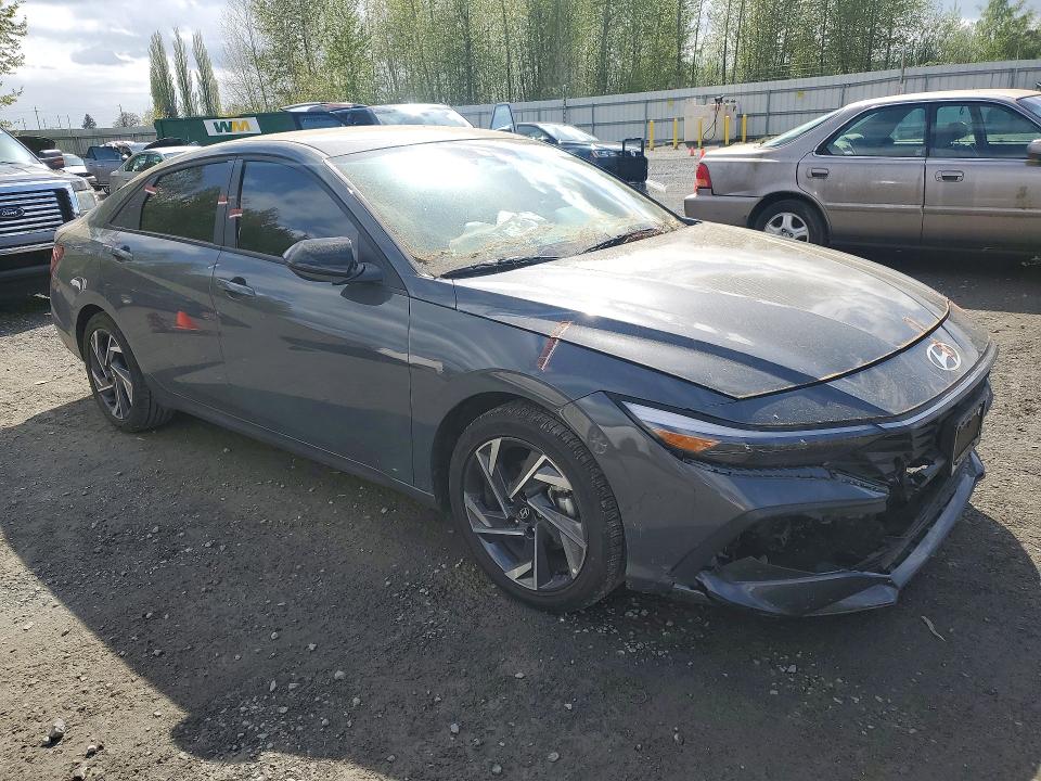 2025 Hyundai Elantra VIN KMHLM4DJ9SU130149 COPART salvage auction — FRONT END, Ca - Salvage Certificate, sold $7,200 on 2026-07-20 (photo 4)