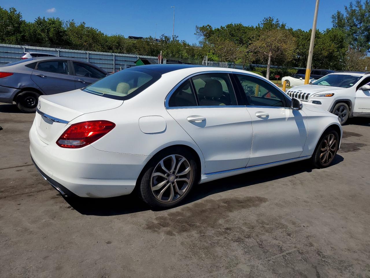 2017 Mercedes-Benz C-Class VIN 55SWF4JBXHU201125 COPART salvage auction — Stripped, FL - CERTIFICATE OF TITLE, sold $1,050 on 2026-07-01 (photo 3)