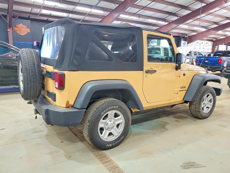 2013 Jeep Wrangler / VIN 1C4AJWAG7DL703647 COPART salvage auction — MINOR DENT/SCRATCHES, Vt - Certificate Of Title, sold $2,950 on 2026-07-10 (photo 3)
