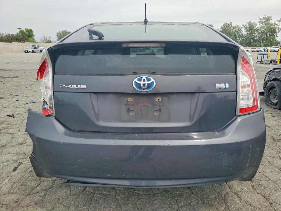 2013 Toyota Prius VIN JTDKN3DU1D1698613 COPART salvage auction — REAR END, Ca - Salvage Certificate, sold $950 on 2026-07-23 (photo 6)