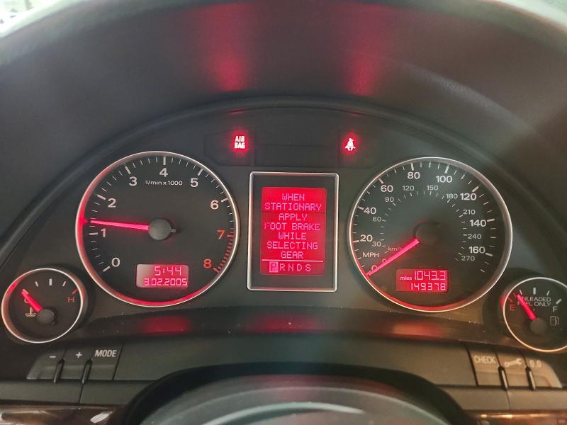 2006 Audi A4 VIN WAUDF78EX6A011077 COPART salvage auction — MECHANICAL, MN - CERTIFICATE OF TITLE, sold $750 on 2026-07-16 (photo 9)