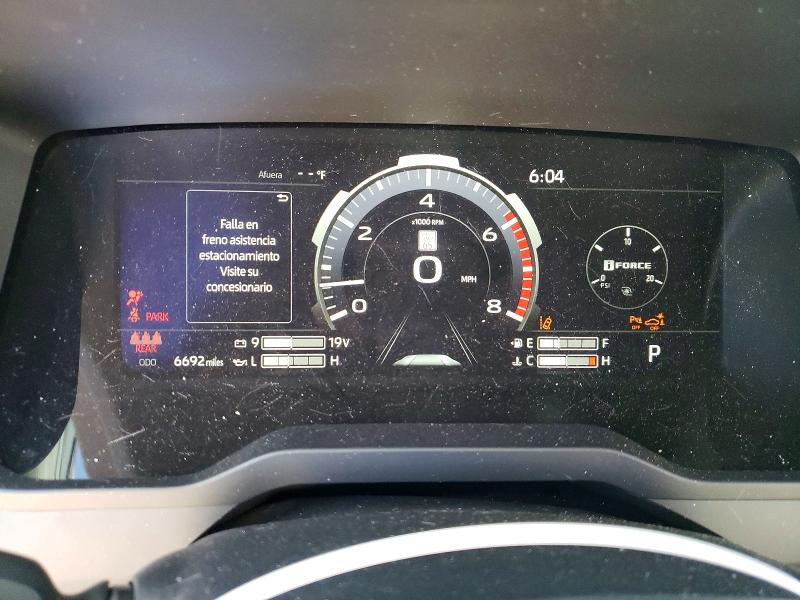 2025 Toyota Tundra VIN 5TFWA5DBXSX275062 COPART salvage auction — FRONT END, Nv - Salvage Title, sold $21,400 on 2026-07-16 (photo 9)