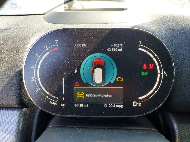 2024 Mini Cooper VIN WMZ53BR06R3R70572 COPART salvage auction — FRONT END, Fl - Certificate Of Destruction, sold $4,800 on 2026-07-09 (photo 9)