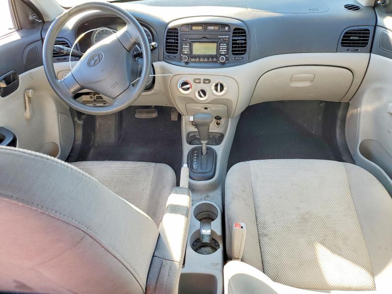 2008 Hyundai Accent VIN KMHCN46C28U233286 COPART salvage auction — FRONT END, Ca - Salvage Certificate, sold $100 on 2026-07-27 (photo 8)
